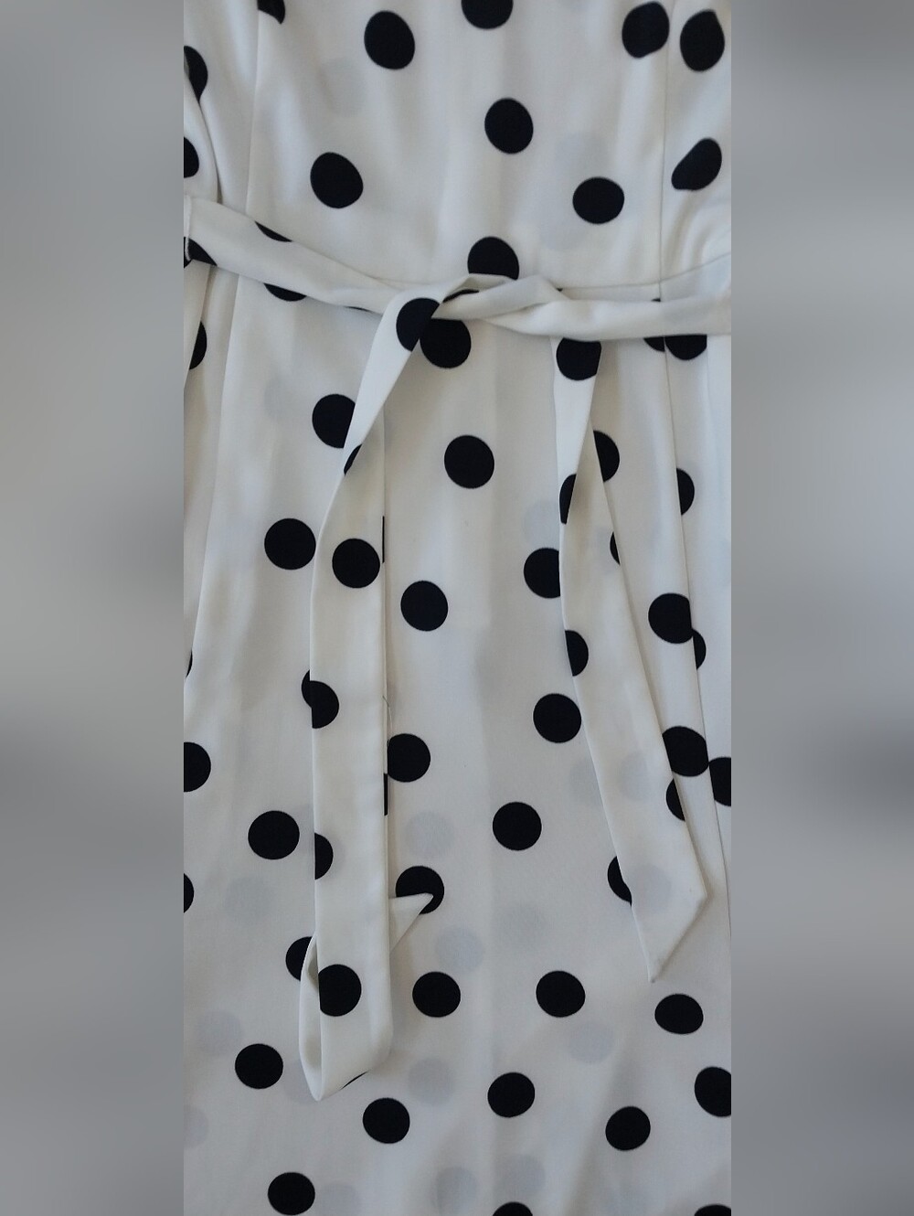 NEW Ann Taylor Factory Polka Dot Halter Midi Dress + Matching Belt Size Sz 8 - Picture 6 of 16